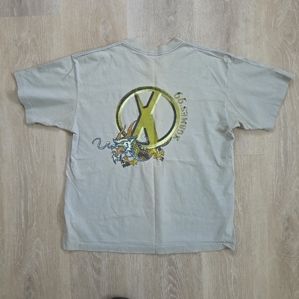 Rare Vintage X-Games 1999 Dragon Logo Graphic T-Shirt Size XLarge